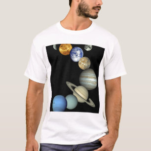 Camiseta Montagem do sistema solar