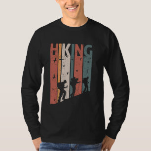 Camiseta Montagem do Viajante Hiker Retro-Mountain Viagem