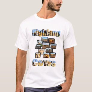 Camiseta Montagem E Logotipo De Vacas Do Planalto,