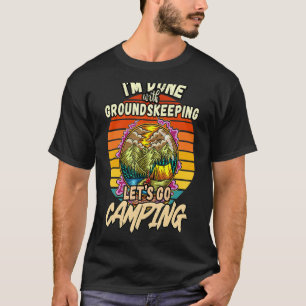 Camiseta Montagem em terra e acampamento, retrato clássico 