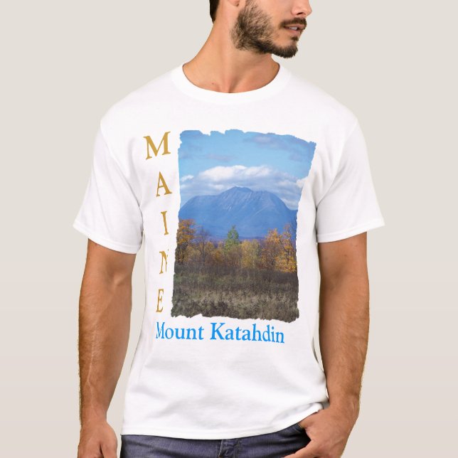 Camiseta Montagem Katahdin de Stacyville 2 (Frente)