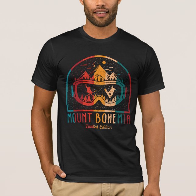Camiseta Montagem Retrorna Bohemia Ski (Frente)