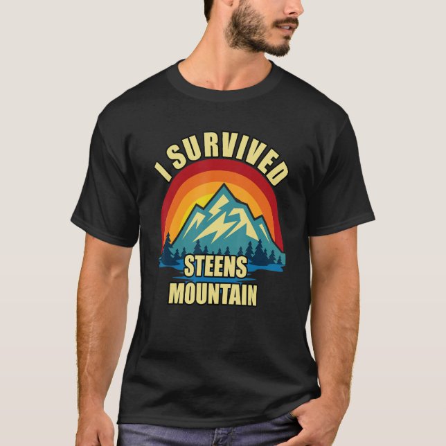 Camiseta Montagem Steens Mountain Hiking Escalando (Frente)