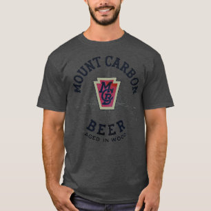 Camiseta Montagem Vintage de Cerveja de Carbono Mou
