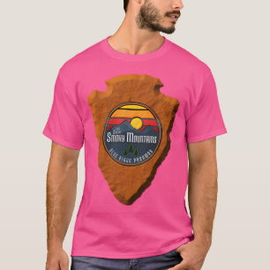 Camiseta Montagens do enfumaçado Cordilheira Azul - Via Ati