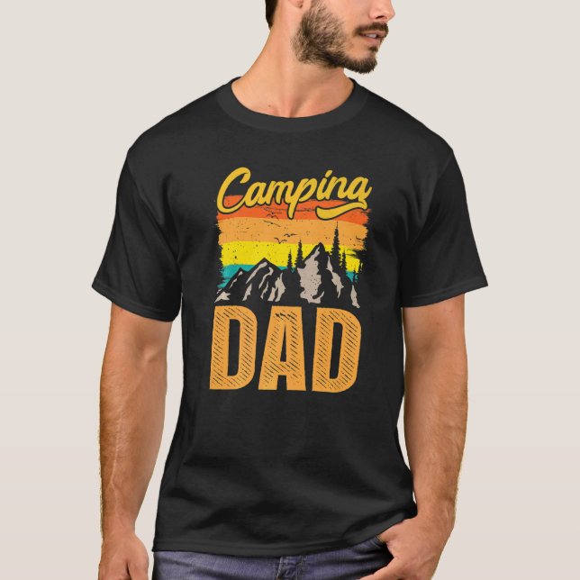 Camiseta Montagens do Pai de acampamento (Frente)