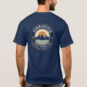 Camiseta Montagens Sunset Pai de Correspondência de Pista d