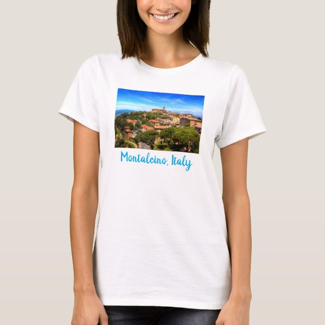 Camiseta Montalcino. Toscana, Itália (Frente)