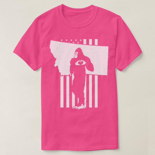 Camiseta Montana American Flag (Frente do Design)