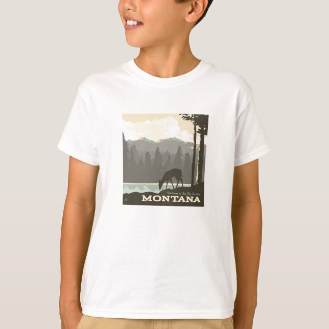 Camiseta Montana | Bem-vindo ao Big Sky Country (Frente)