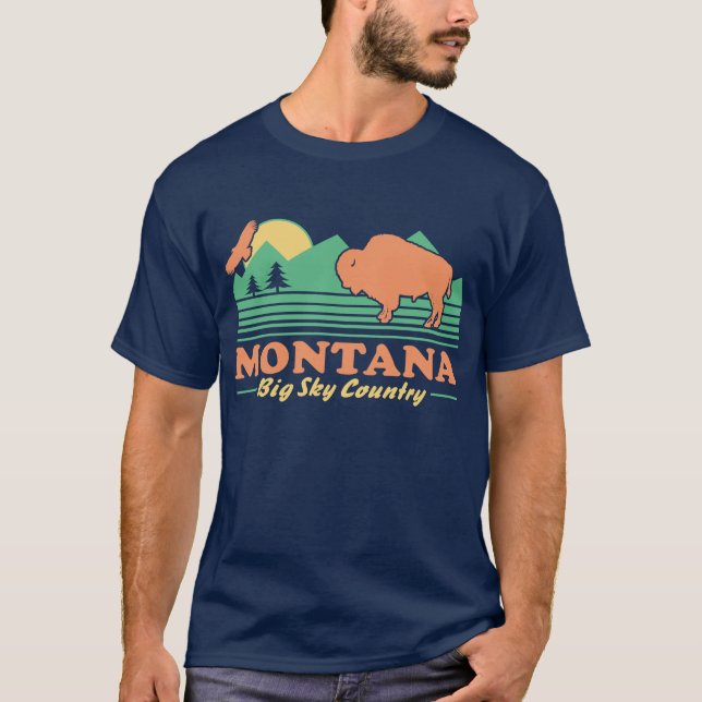 Camiseta Montana Big Sky Country (Frente)