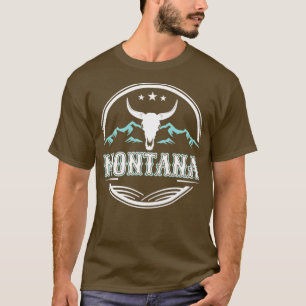 Camiseta Montana Cattle Steer Mountain Range Wilderness Cam