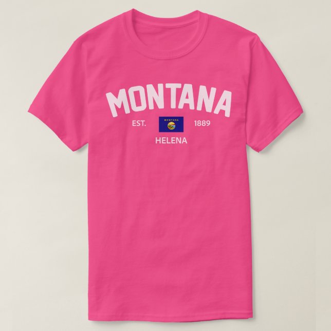 Camiseta Montana Collegiate Preppy (Frente do Design)