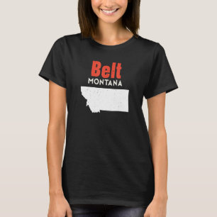 Camiseta Montana EUA Estado América Viagem Cinto Montanan