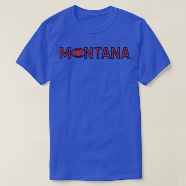 Camiseta Montana Football TShirt (Frente do Design)