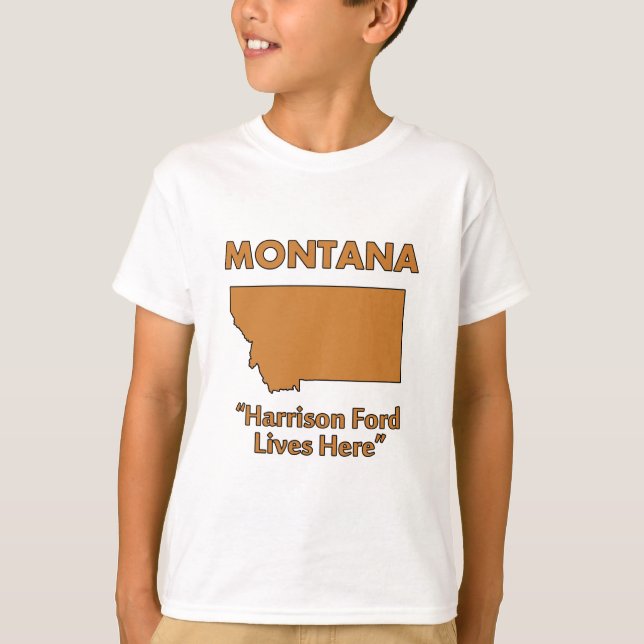 Camiseta Montana - Harrison Ford Mora Aqui (Frente)