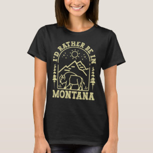 Camiseta Montana Home State Eu Preferencialmente Estar Em M