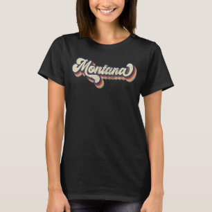 Camiseta Montana Home State USA 70s Vintage Retro Distresse