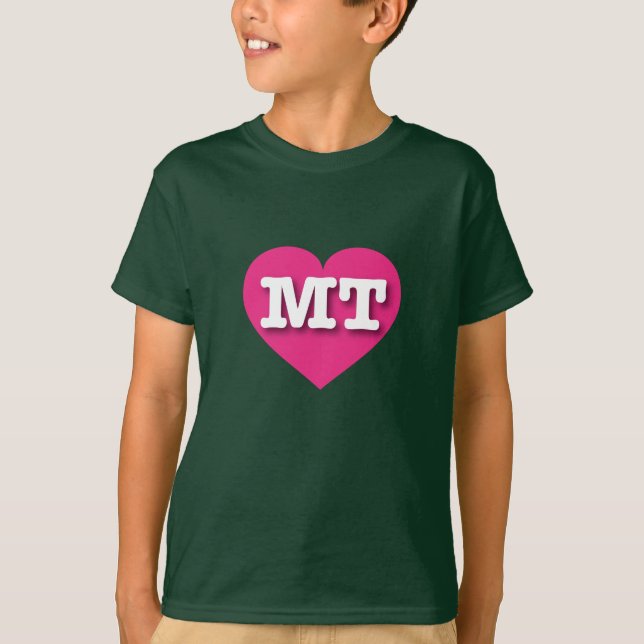 Camiseta Montana Hot Pink Heart - Adoro MT (Frente)