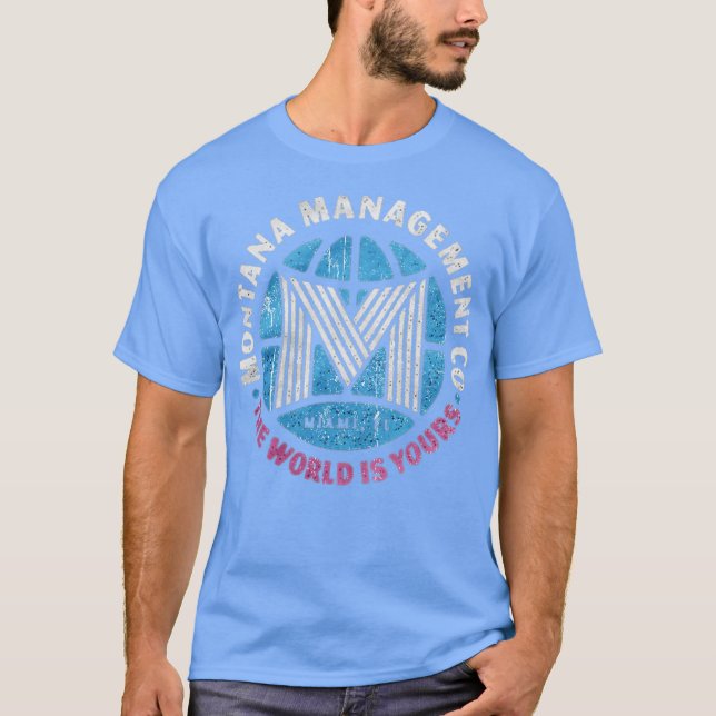 Camiseta Montana Management Co Engraçado (Frente)