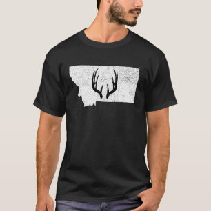 Camiseta Montana MT Deer Hunting Shed Antlers