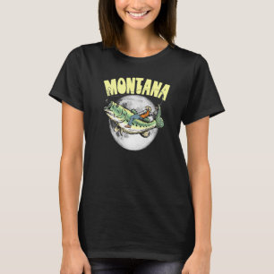 Camiseta Montana Night Fisheries Full Moon Largouth Bass Ro