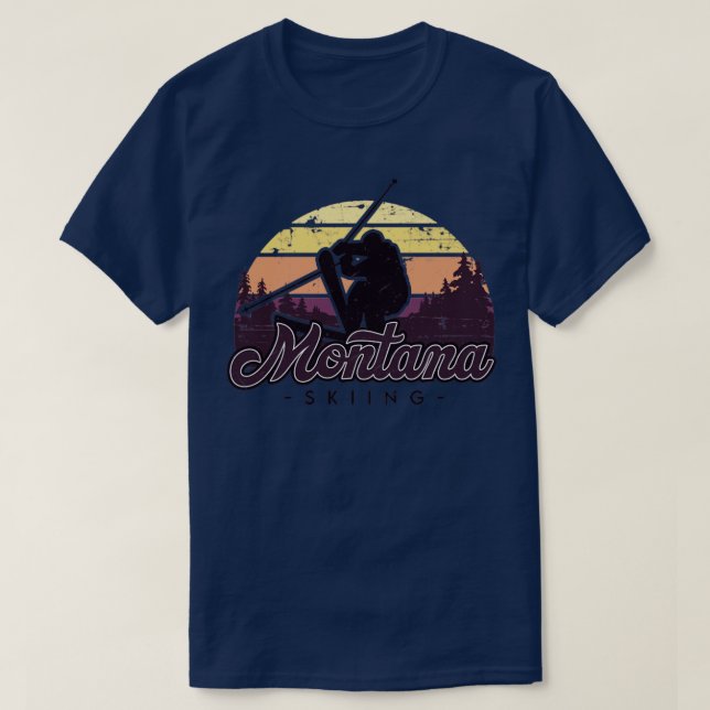 Camiseta Montana Ski trip1 (Frente do Design)