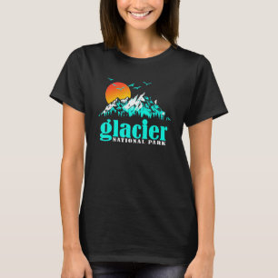 Camiseta Montana US Mountain Viagem Vintage Glacier Nationa