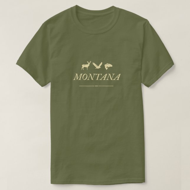 Camiseta Montana Wildlife Classic (Frente do Design)