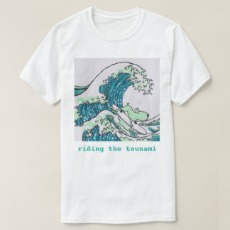 Camiseta Montando o tsunami