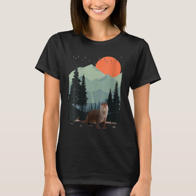 Camiseta Montanha - Aventura - Mar de Pinheiros Sunset (Frente)