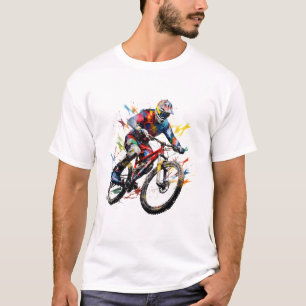 Camiseta Montanha Bike,Aventura ciclismo,Entusiasta de bici