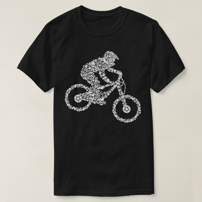 Camiseta Montanha Bike MTB Descida Biker Bo (Frente do Design)