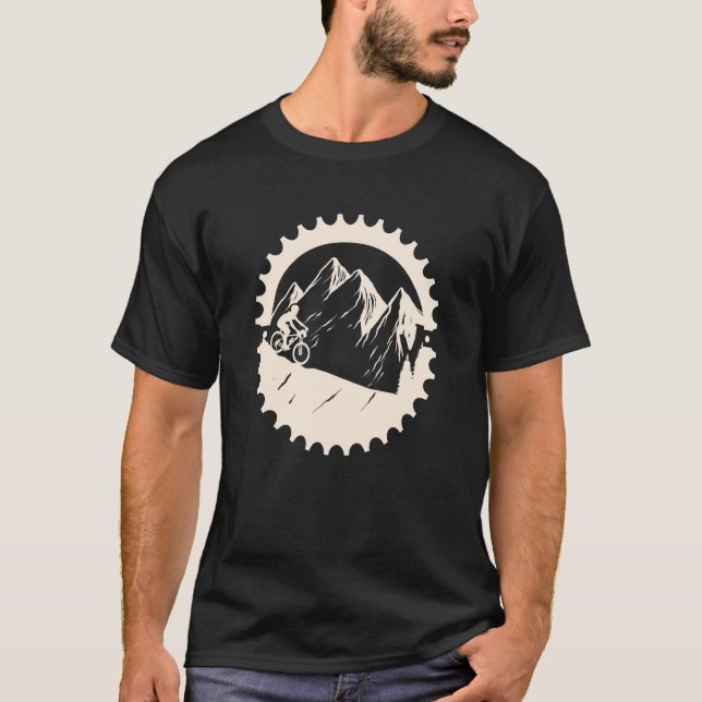 Camiseta Montanha Bike Mtb Descida Biking Mtb Trail Biker (Frente)