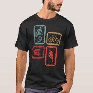 Camiseta Montanha Bike Vintage MTB Biking Men Meninos Dow