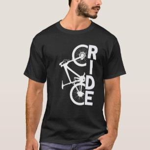Camiseta Montanha Biking para Homens Dirige Gráfico Vertica