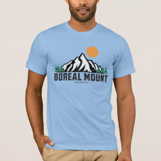 Camiseta Montanha boreal retroativa Sunset