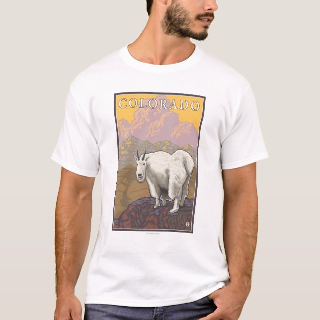 Camiseta Montanha branca GoatColorado (Frente)
