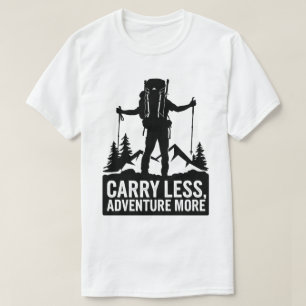 Camiseta Montanha Caminhando de Volta Aventura Fora da Arte