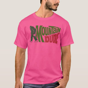 Camiseta Montanha Cara Engraçado Pé-Grande Sasquatch Presen