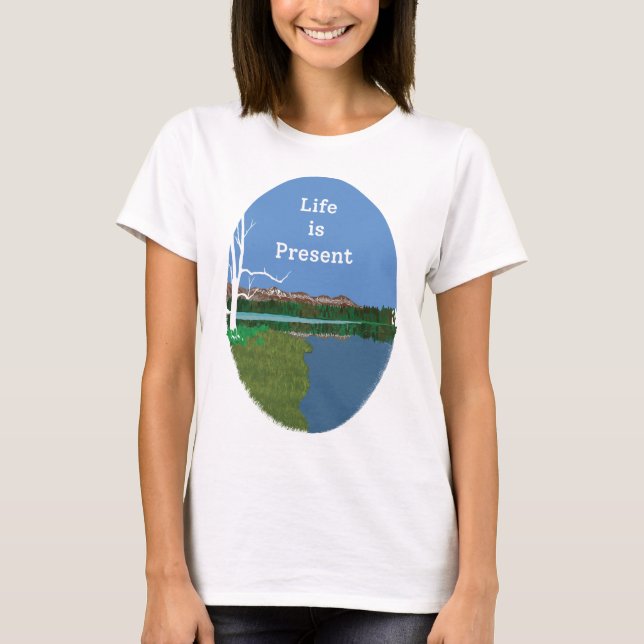 Camiseta Montanha chama T-Shirt (Frente)