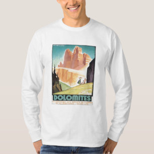 Camiseta Montanha das dolomites do vintage