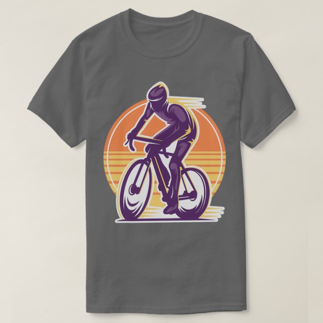 Camiseta Montanha de bicicleta (Frente do Design)