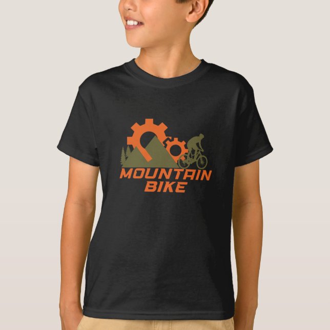 Camiseta Montanha de bicicleta de montanha (Frente)