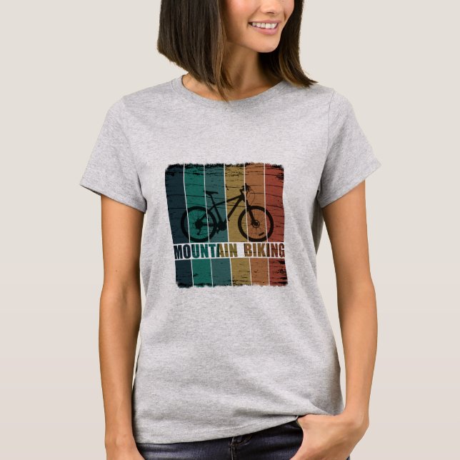 Camiseta Montanha de bicicleta de montanha (Frente)