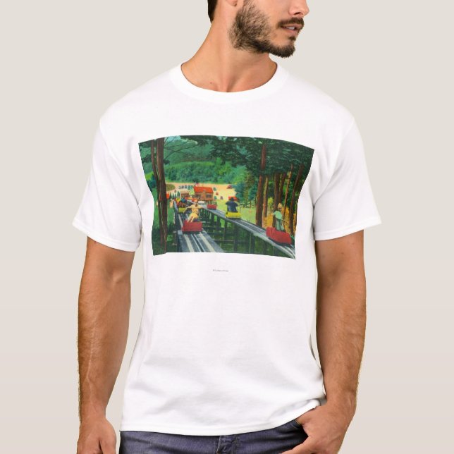 Camiseta Montanha de Cranmore Esqui-Móvel no verão (Frente)