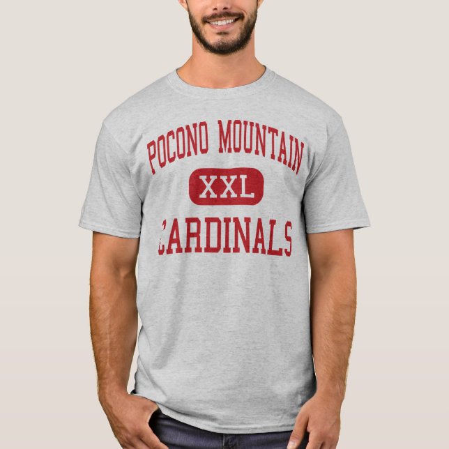 Camiseta Montanha de Pocono - cardeais - júnior - (Frente)