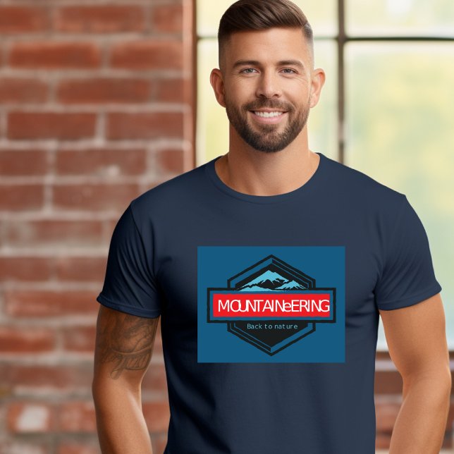 Camiseta Montanha de volta à natureza (Criador carregado)