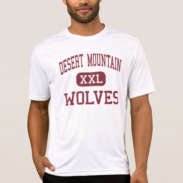 Camiseta Montanha do deserto - lobos - alta - Scottsdale (Frente)