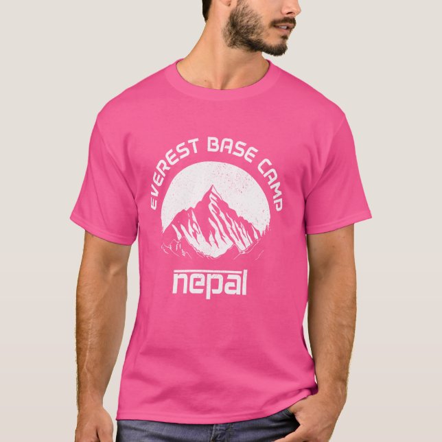 Camiseta Montanha do Monte Everest Nepal Himalaya (Frente)